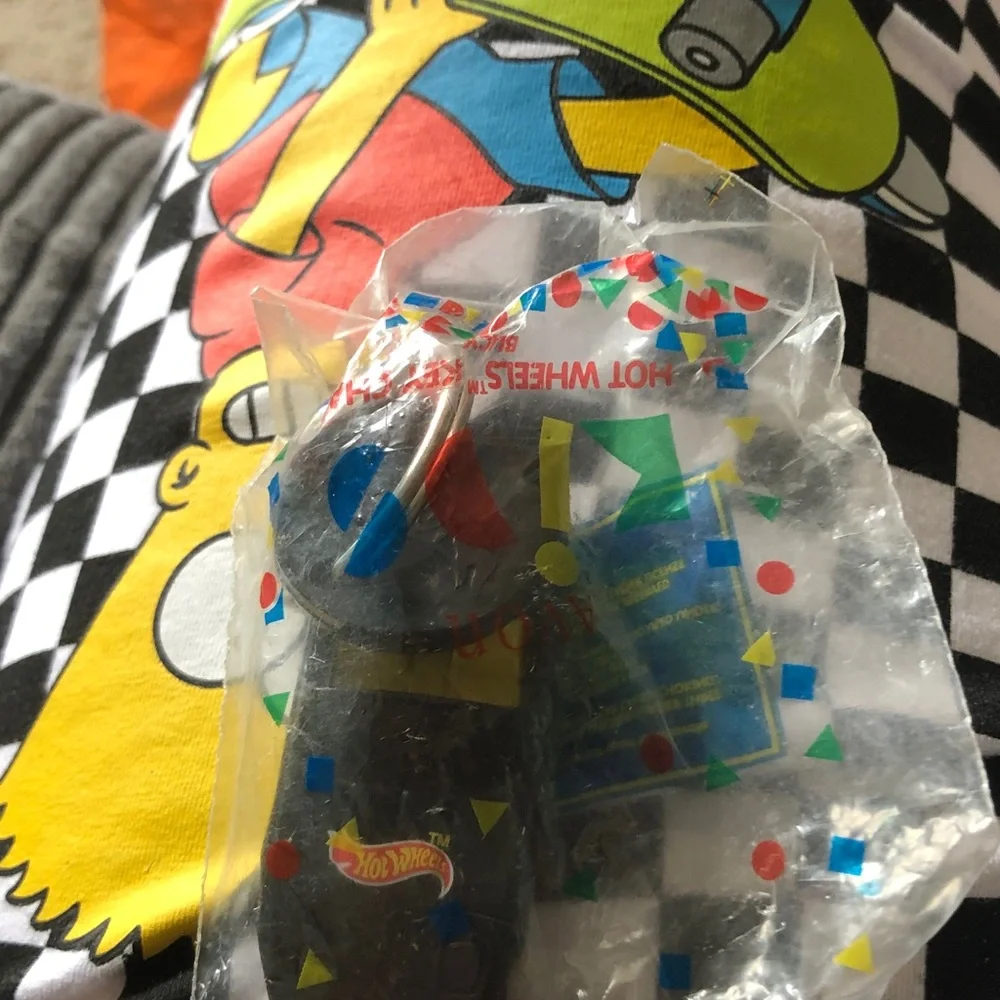 Hot Wheels Toy Car in Clear Packaging - Black with Multicolor Accents